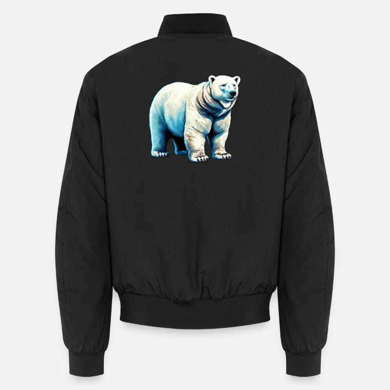 Weißer Eisbär Unisex Bomberjacke