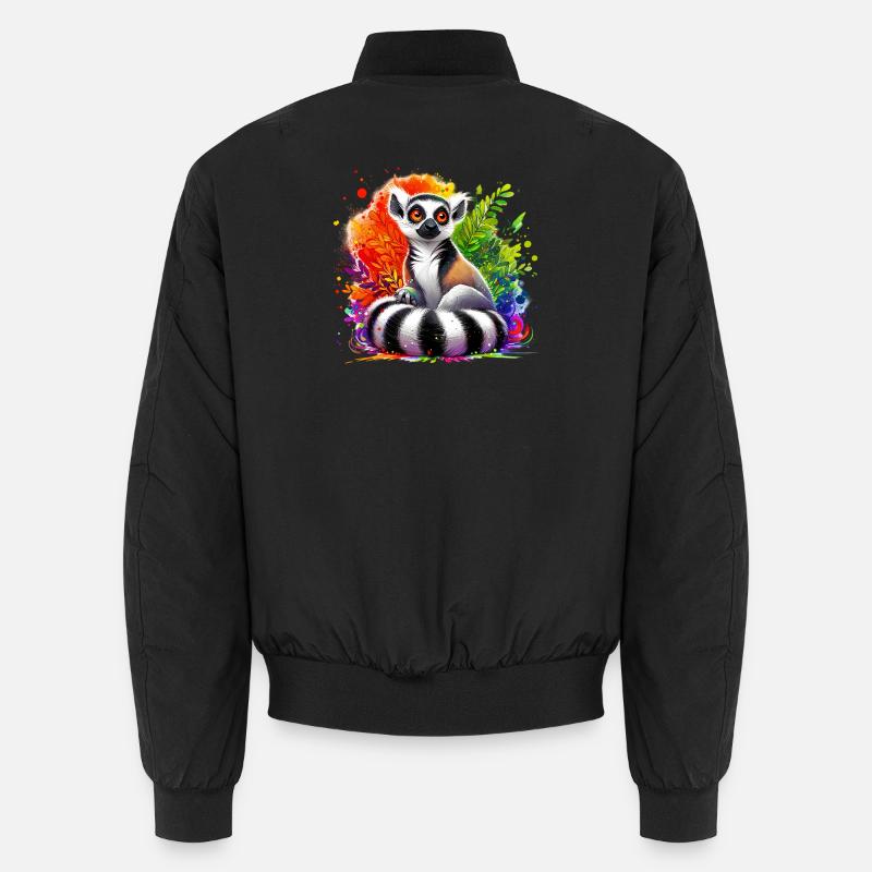 Lemur - Unisex Bomber Jacket - black