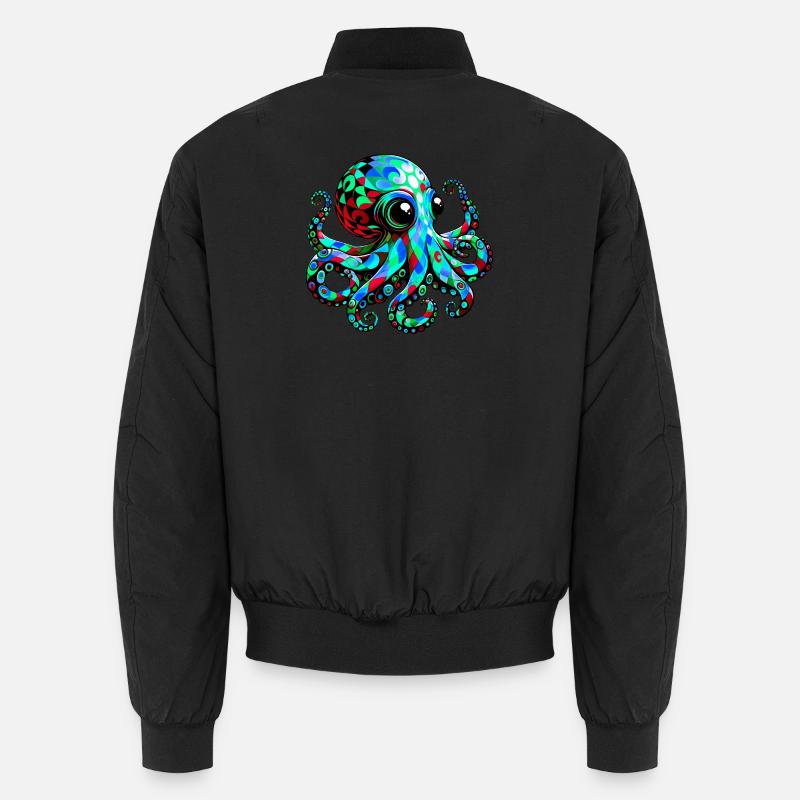 Krake - Unisex Bomberjacke - Schwarz