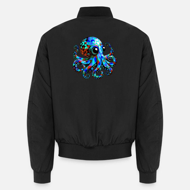 Krake - Unisex Bomberjacke - Schwarz