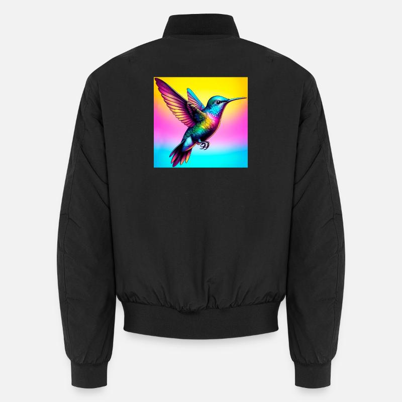Kolibri - Unisex Bomberjacke - Schwarz