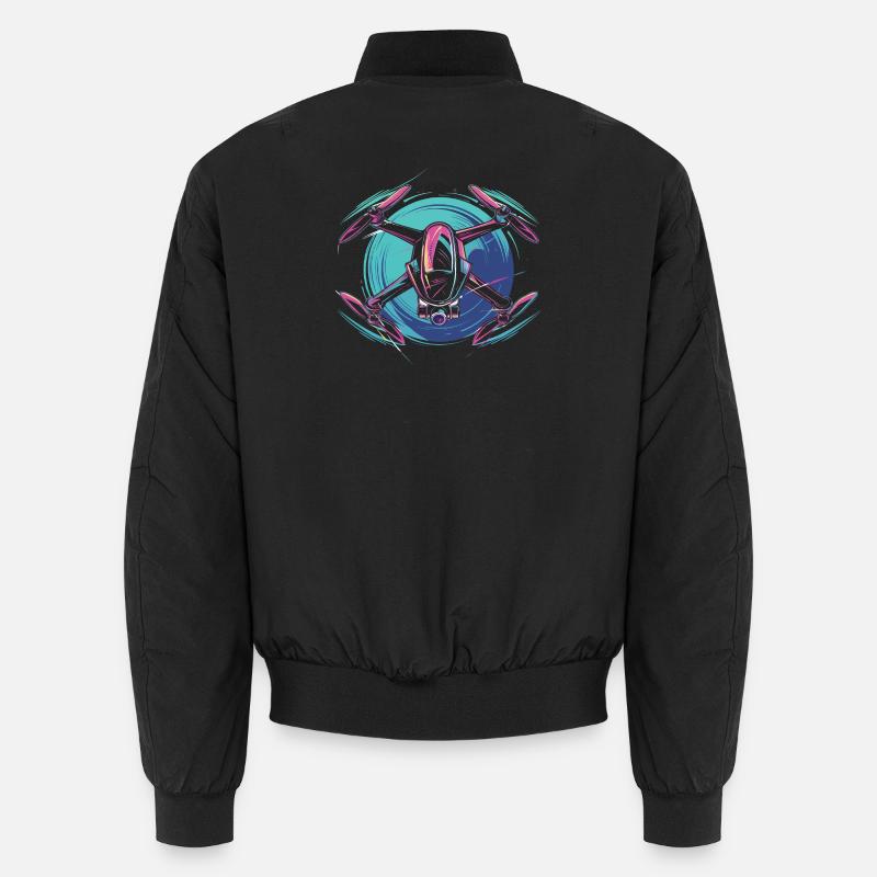 Dynamic Drone - Unisex Bomber Jacket - black