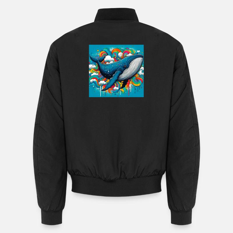 Wal - Unisex Bomberjacke - Schwarz
