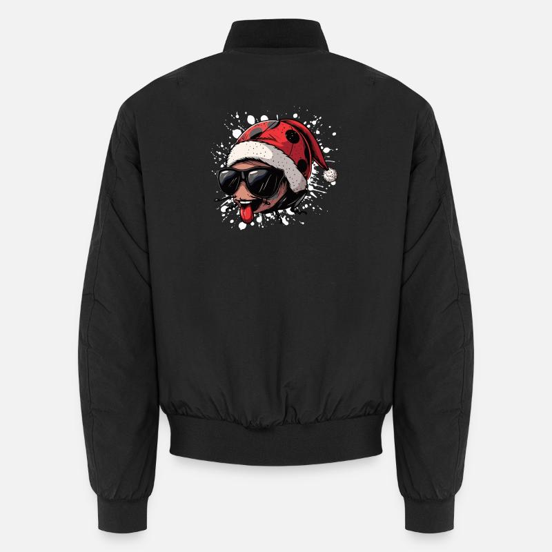 Coccinelle Noël Drôle - Bomber unisexe - noir
