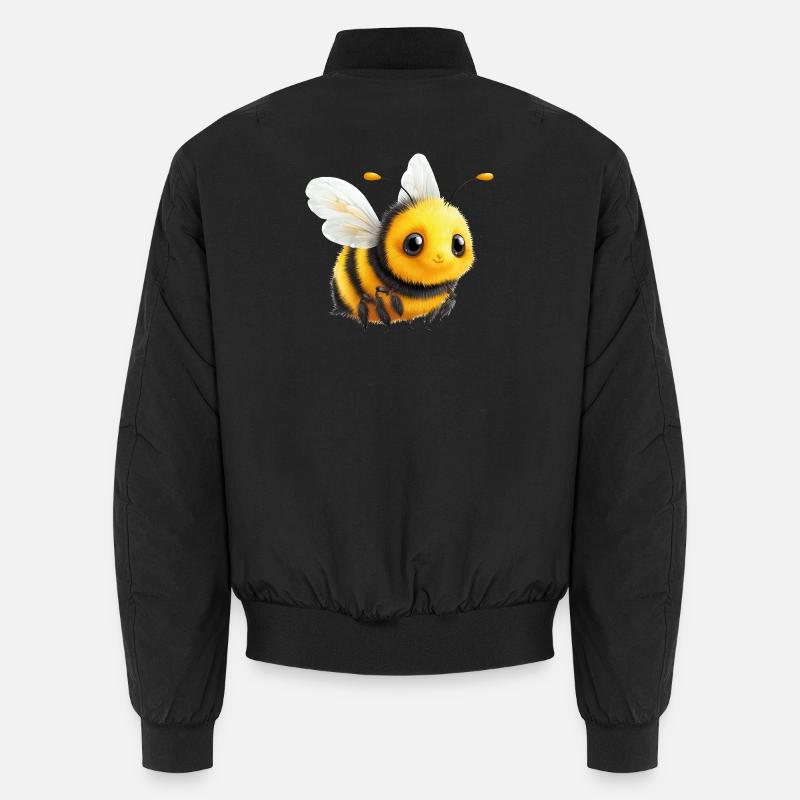 Biene - Unisex Bomberjacke - Schwarz