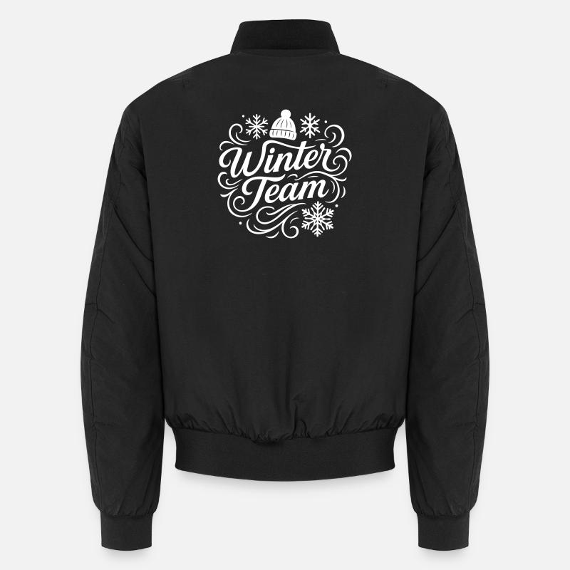Équipe d’hiver - Bomber unisexe - noir