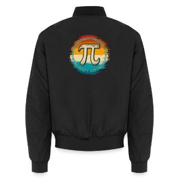 Pi Spectrum Emblem Tee - Unisex Bomberjacke - Schwarz - Hinten - AI Model Male 185 light (185cm)