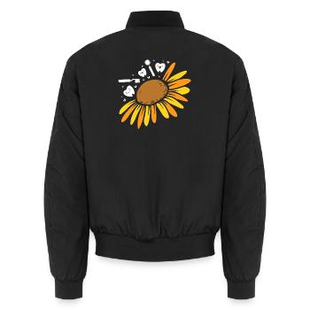 Zahn Dentist Rezeptionist Zahnarzt - Unisex Bomberjacke - Schwarz - Hinten - AI Model Male 185 light (185cm)
