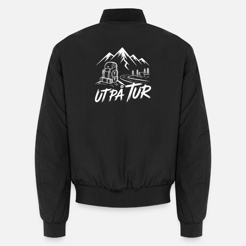 Bergwanderung - Unisex Bomberjacke - Schwarz