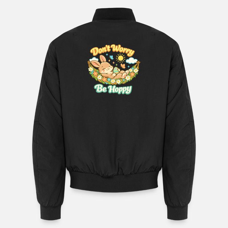 Don't worry be hoppy Ostern Unisex Bomberjacke