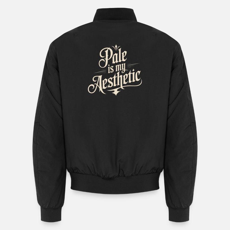 Pâle est ma typographie esthétique Bomber unisexe