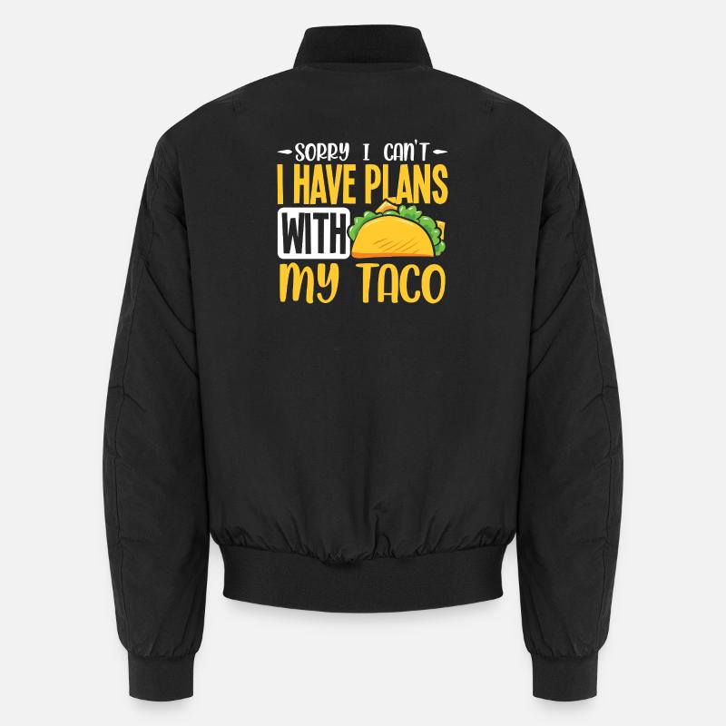 Taco About a Party Tacos - Unisex Bomber Jacket - black