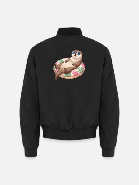 Otter - Unisex Bomberjacke - Schwarz