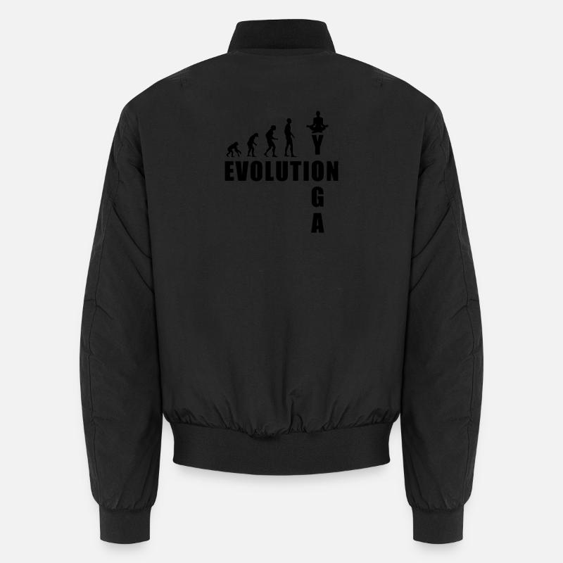 EVOLUTION yoga meditation gift Unisex Bomber Jacket