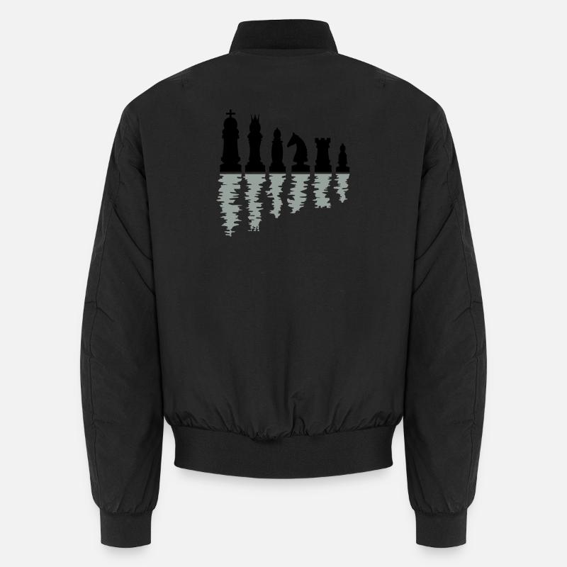 schach schachfiguren - Unisex Bomberjacke - Schwarz