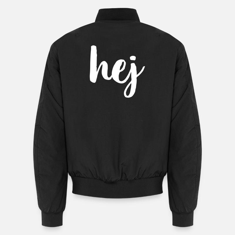 hej I Hello Welcome I Gift Unisex Bomber Jacket