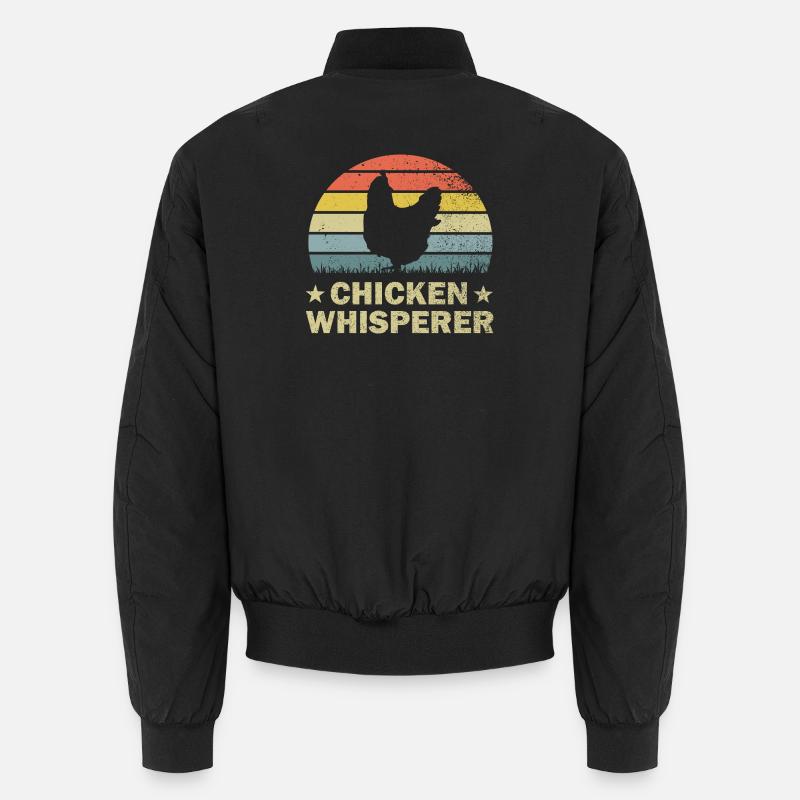 Huhn Hühner Unisex Bomberjacke
