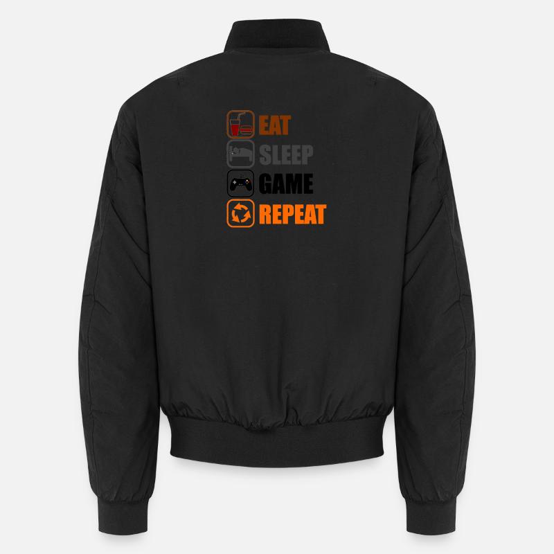 Geek Routine - Unisex Bomberjacke - Schwarz