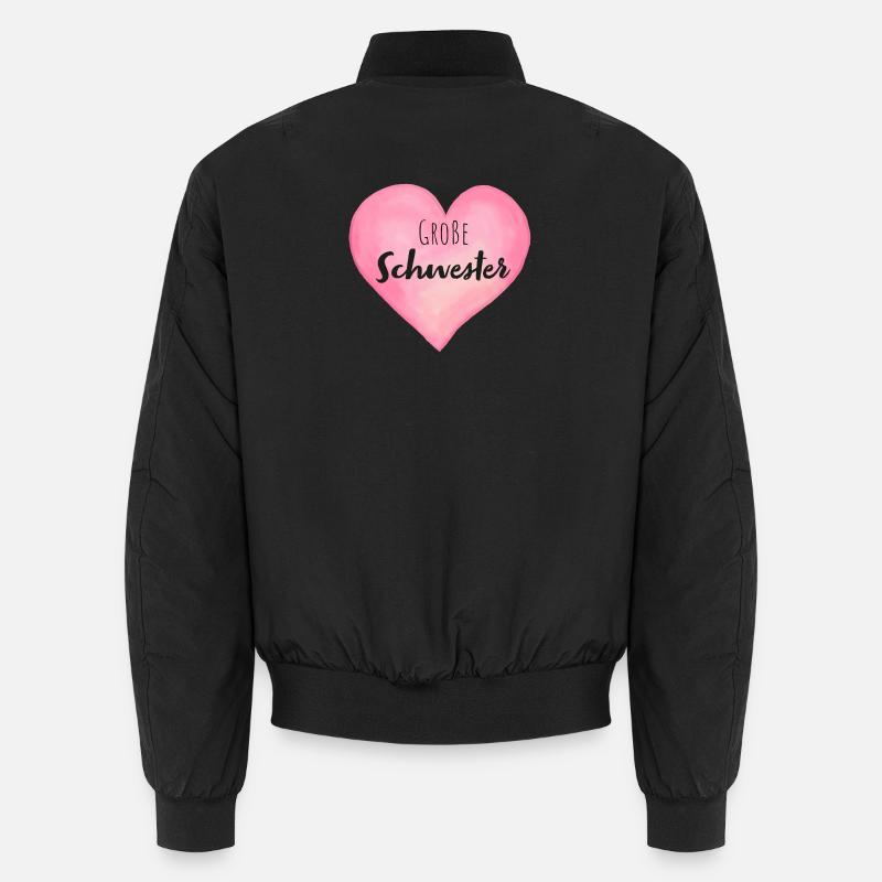 Große Schwester Herz Unisex Bomberjacke