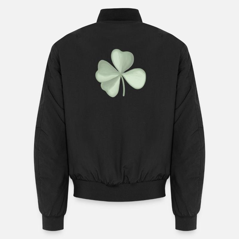 Kleeblatt pastell - Unisex Bomberjacke - Schwarz