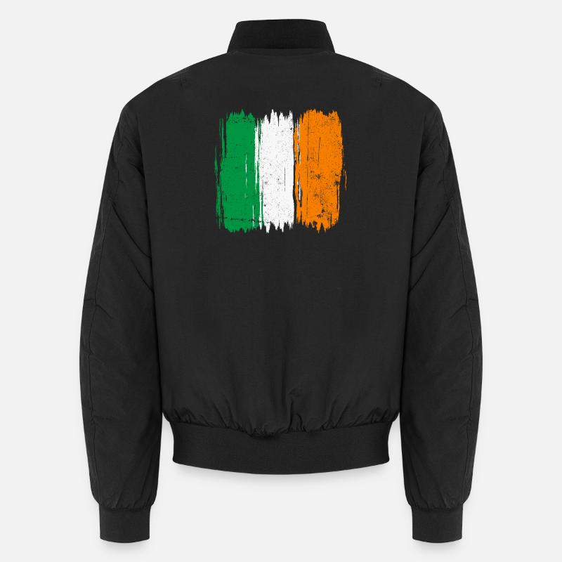 Drapeau italien coups de pinceau Bomber unisexe