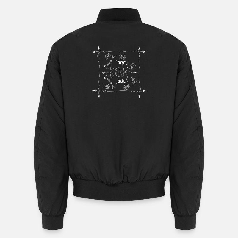 Hund - Unisex Bomberjacke - Schwarz