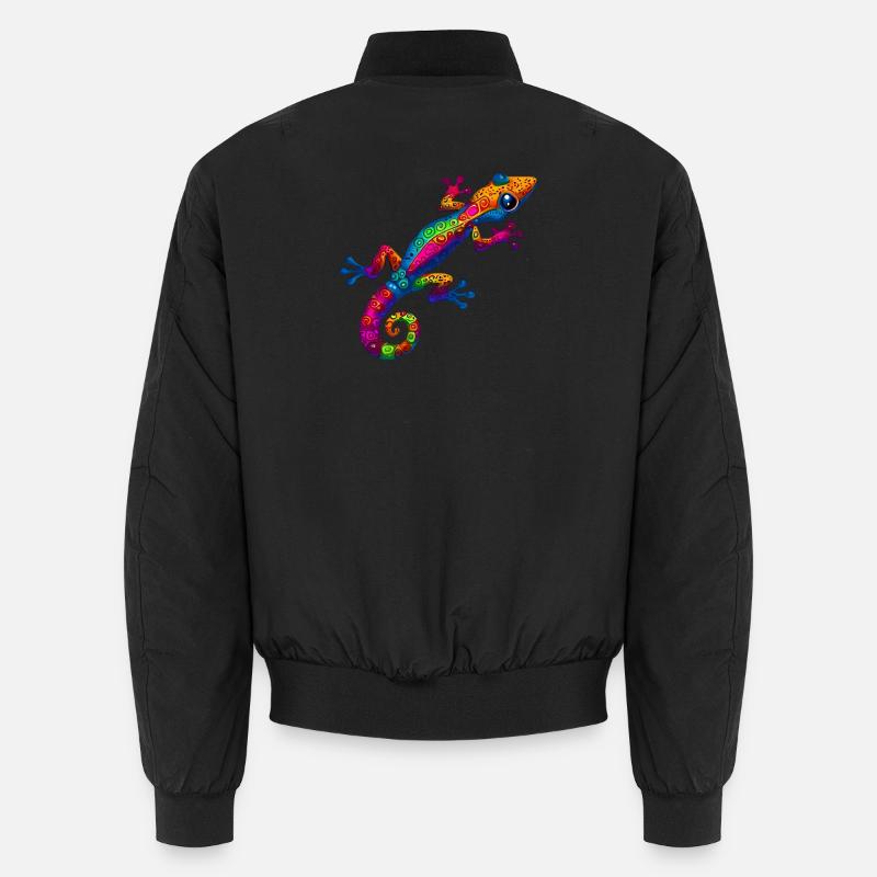 Gecko - Unisex Bomberjacke - Schwarz