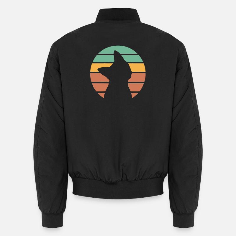 Cat - Unisex Bomber Jacket - black