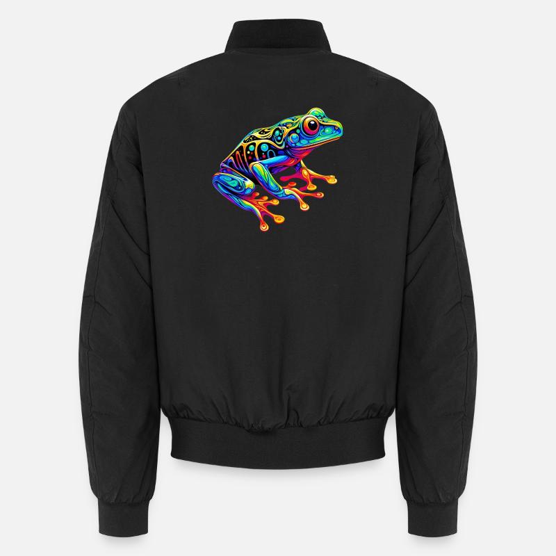 Frog - Unisex Bomber Jacket - black