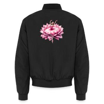 Balletttänzerin mit Tutu - Unisex Bomberjacke - Schwarz - Hinten - AI Model Male 185 light (185cm)
