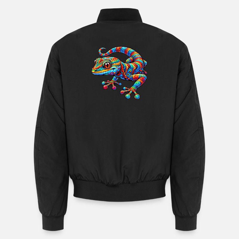 Gecko - Unisex Bomberjacke - Schwarz