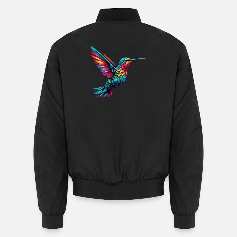 Kolibri - Unisex Bomberjacke - Schwarz