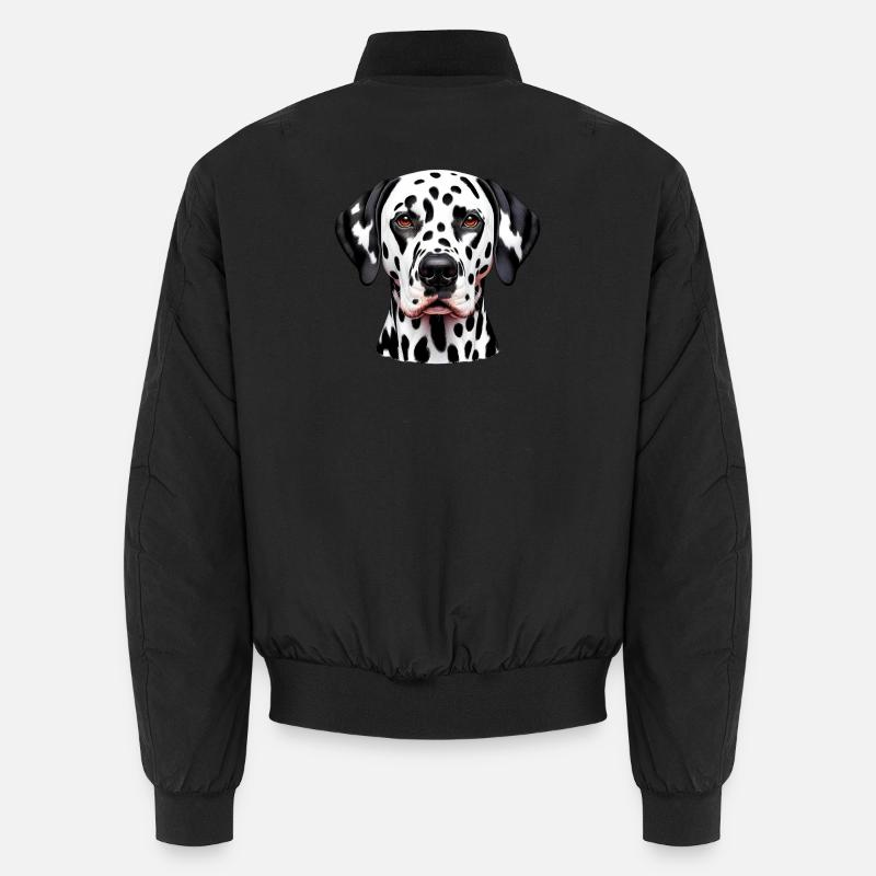 Dalmatian Dog - Unisex Bomber Jacket - black