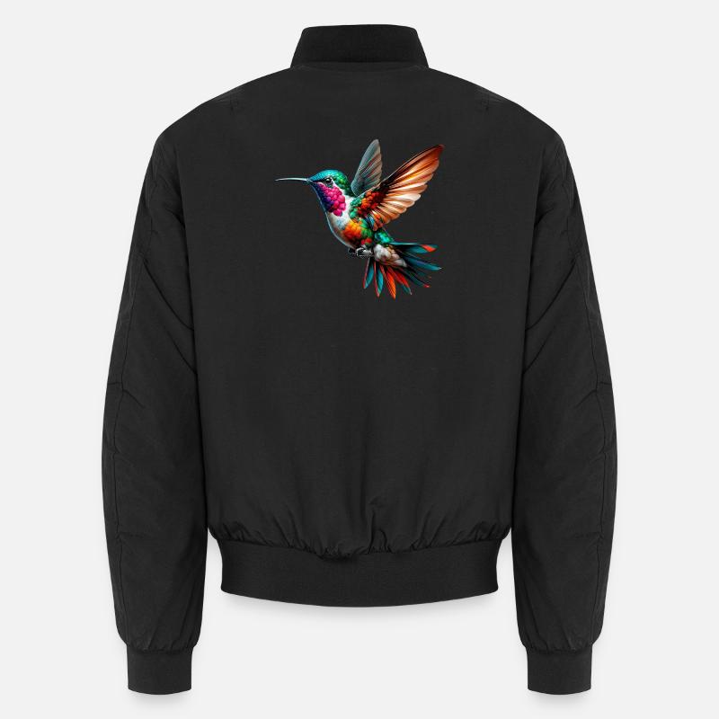 Hummingbird - Unisex Bomber Jacket - black