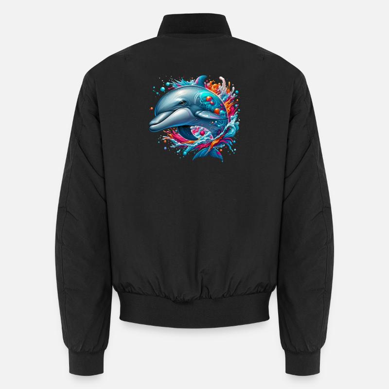 Dauphin - Bomber unisexe - noir