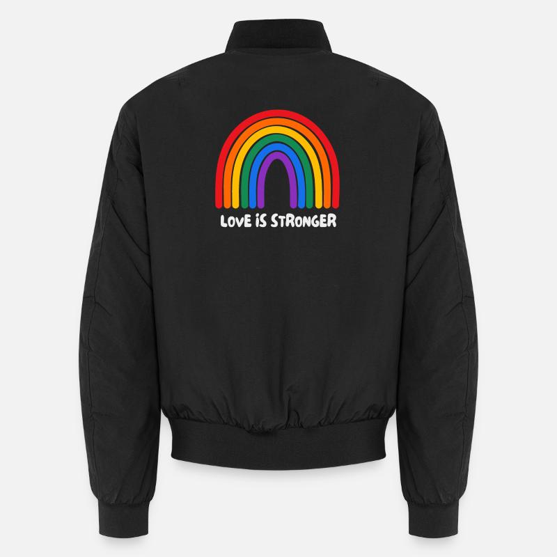 L’amour est plus fort. LGBT Bomber unisexe