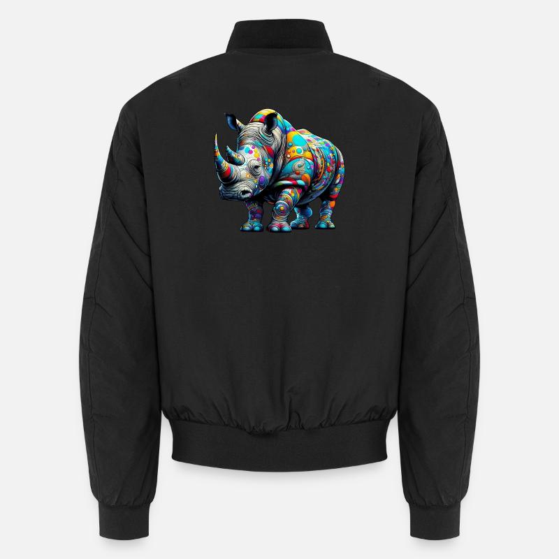 Nashorn - Unisex Bomberjacke - Schwarz