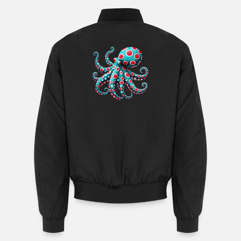Krake - Unisex Bomberjacke - Schwarz