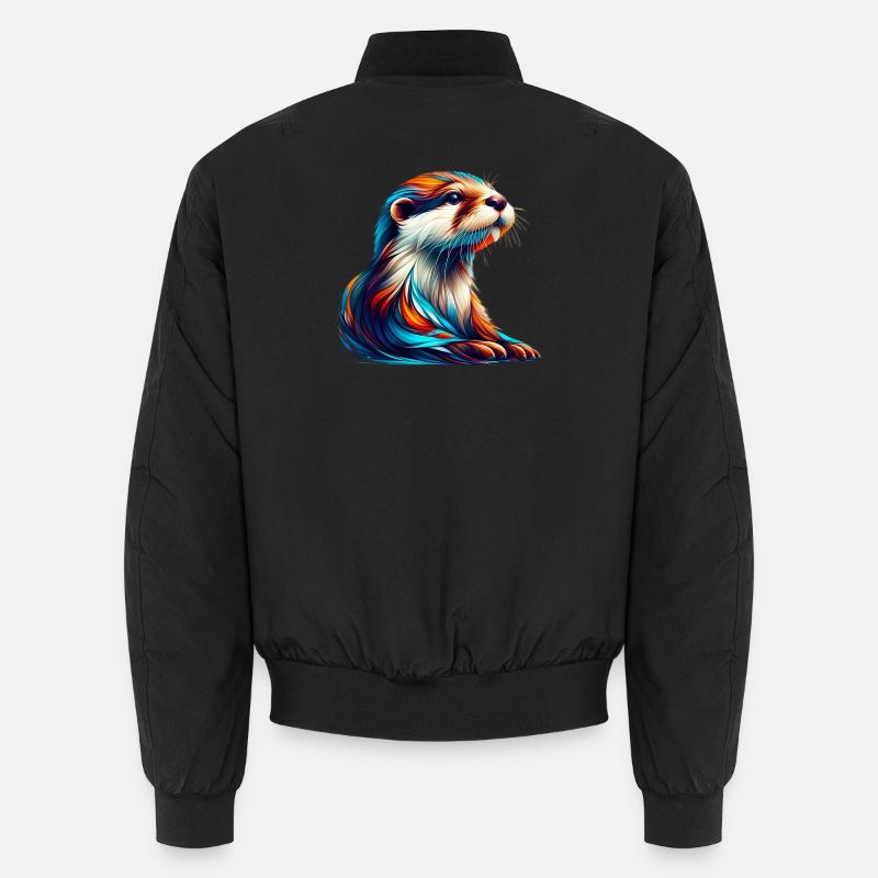 Otter - Unisex Bomber Jacket - black