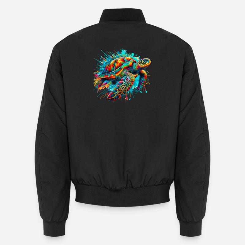 Tortue - Bomber unisexe - noir