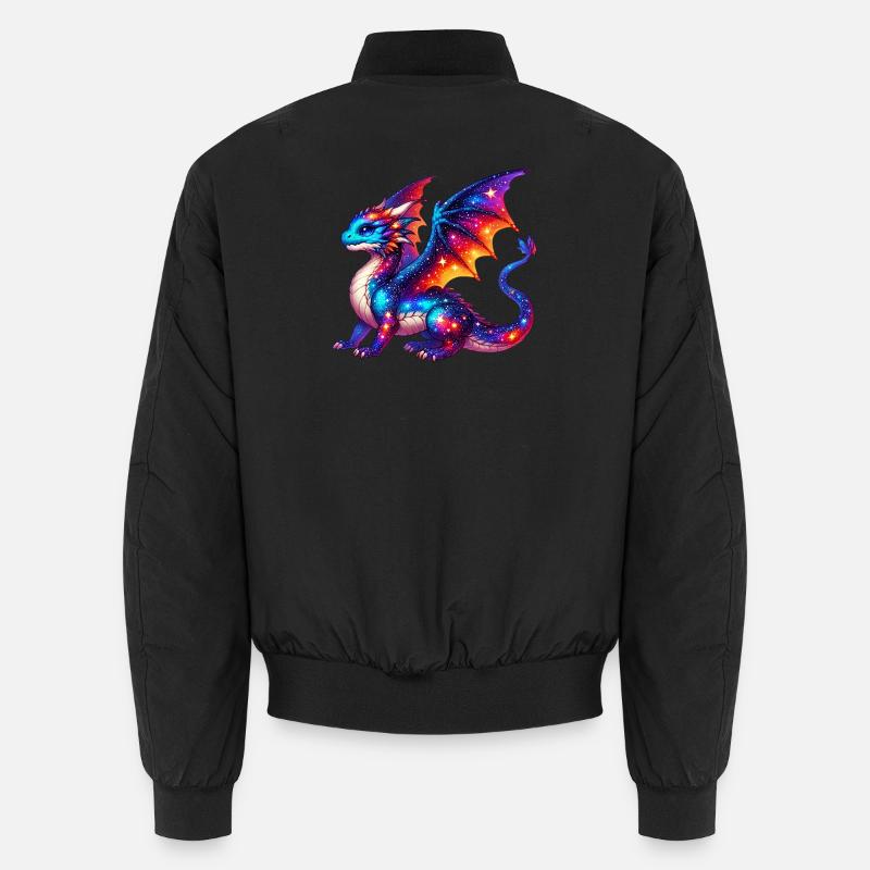 Drache - Unisex Bomberjacke - Schwarz