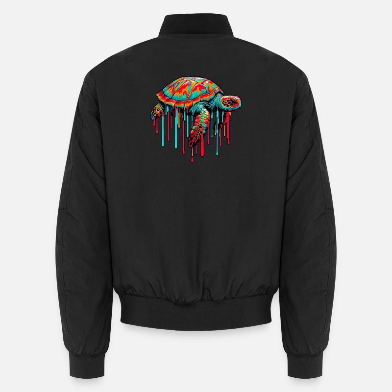 Turtle - Unisex Bomber Jacket - black