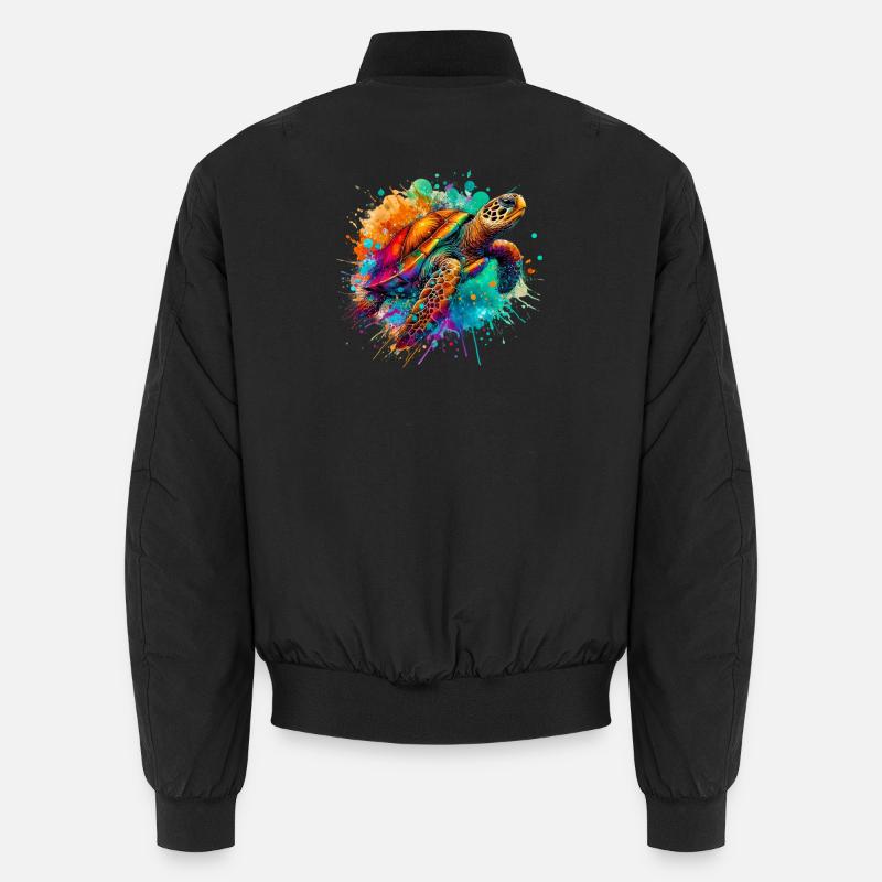 Tortue - Bomber unisexe - noir