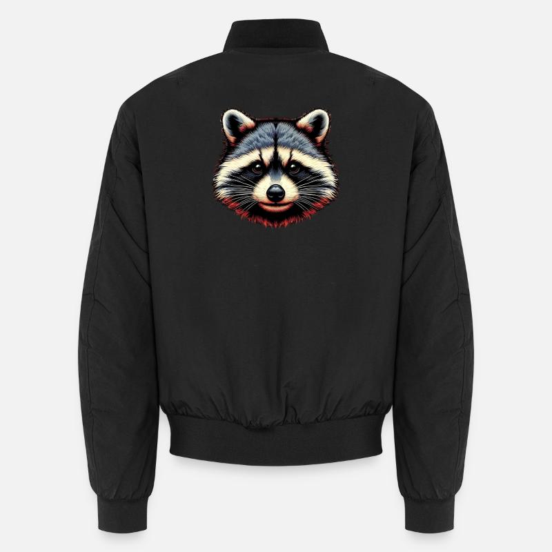 Waschbär - Unisex Bomberjacke - Schwarz