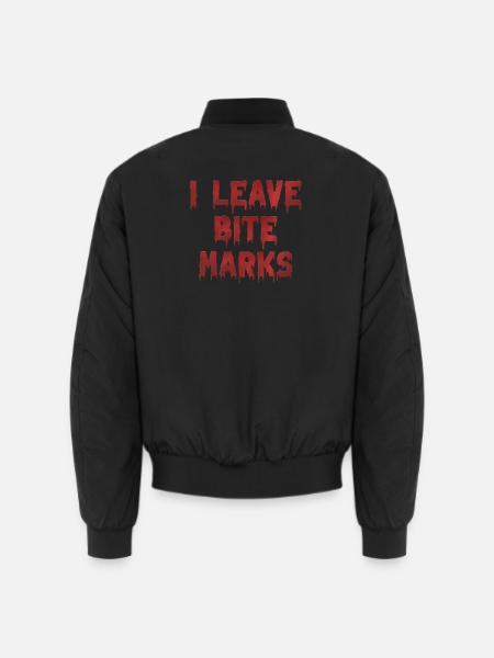 Bite Mark's Blood Traces - Unisex Bomber Jacket - black