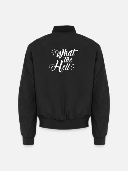 what the hell - Unisex Bomberjacke - Schwarz