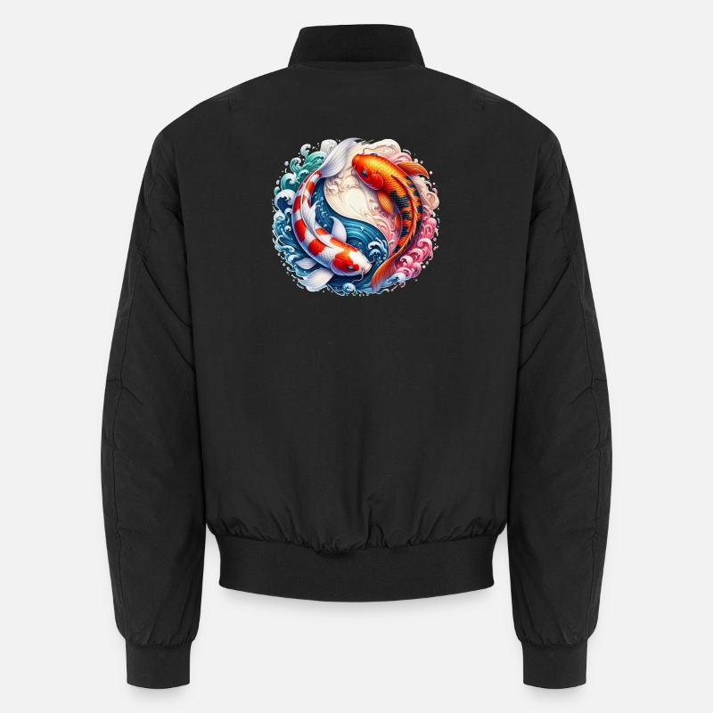 Koi-Karpfen Unisex Bomberjacke
