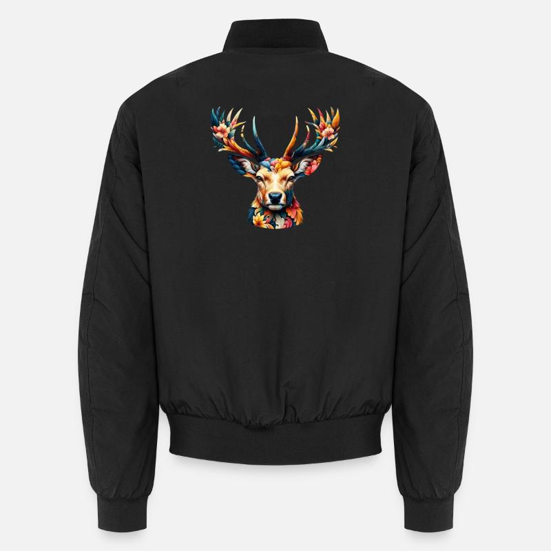 Hirsch Unisex Bomberjacke