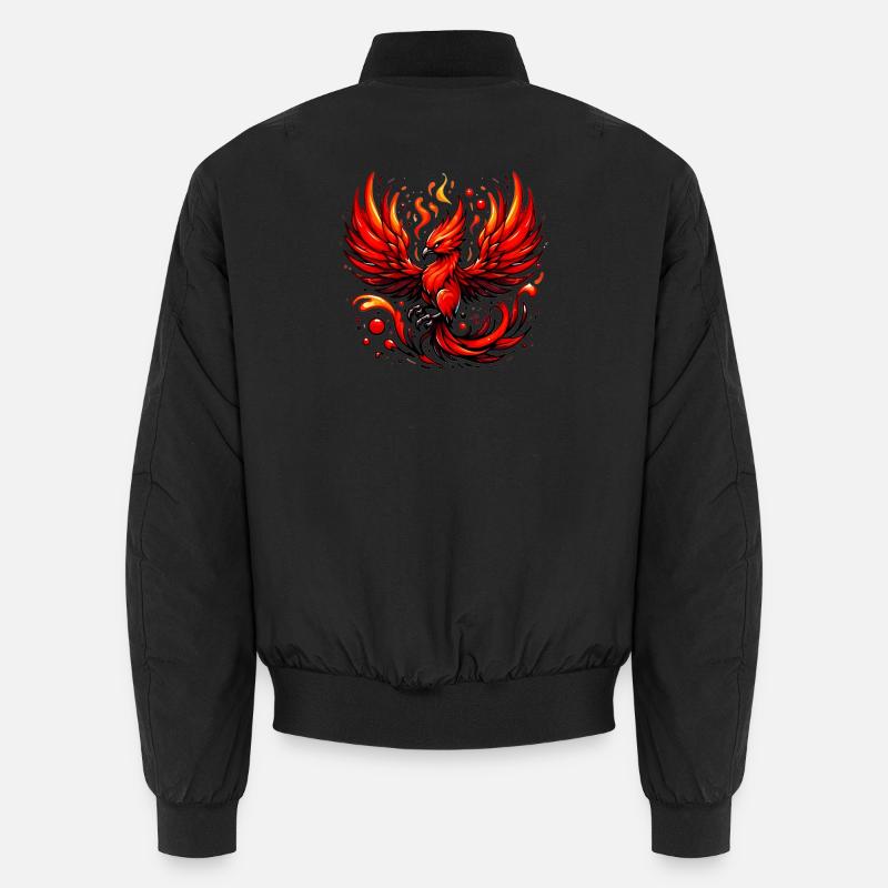 Roter Phönix Unisex Bomberjacke