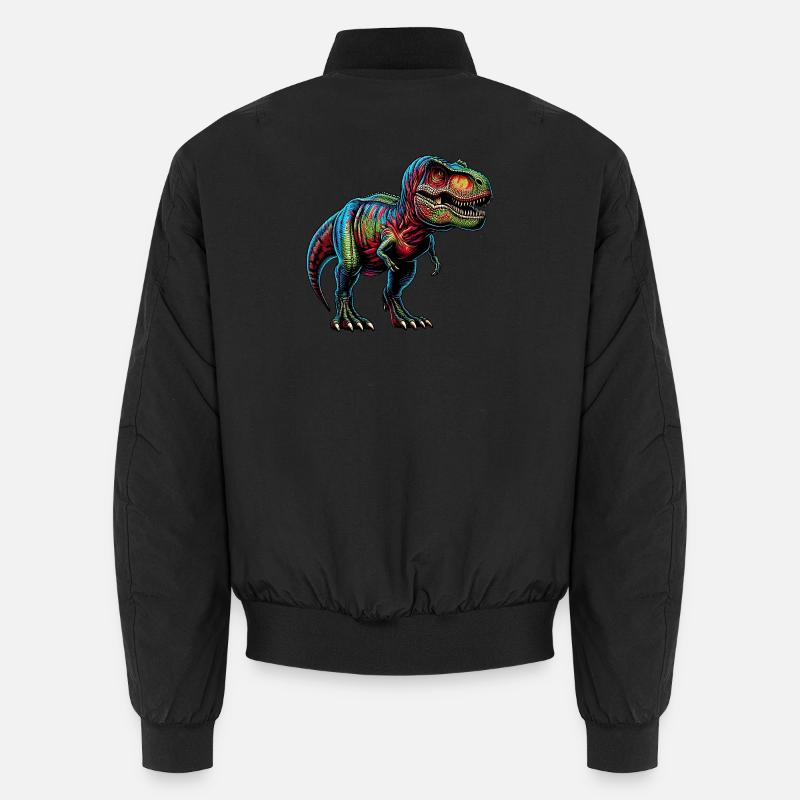 Dinosaur - Unisex Bomber Jacket - black